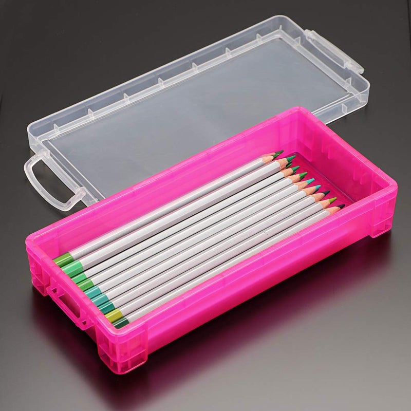 BTSKY Large Capacity Pencil Box, Office Supplies Storage Organizer Box, Brush Painting Pencils Storage Box Watercolor Pen Container Drawing Tools Colorful - Image 4